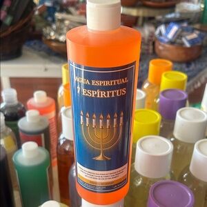 Agua Espiritual 7 Espíritus Orange Spiritual Water Bottle
